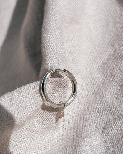 RINA (mit oder ohne Anhänger) 12mm Ohrring | Earring Silver