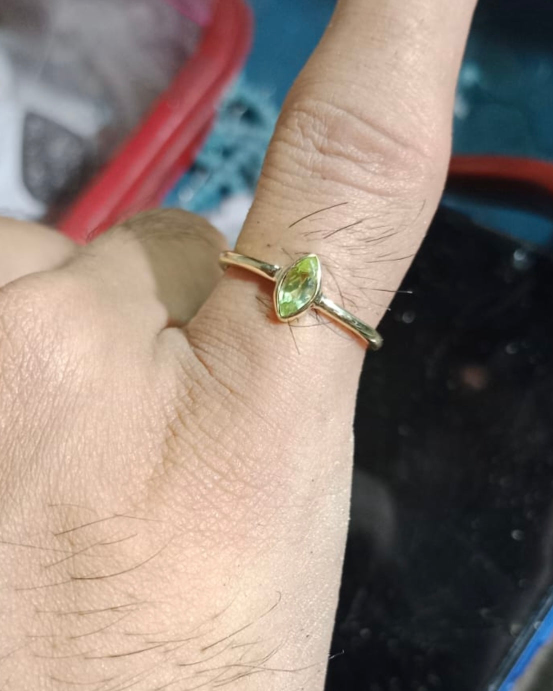 EMIA Peridot Ring Gold