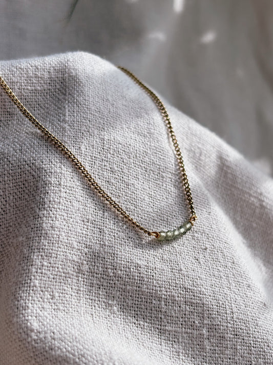 NALI Peridot Halskette | Necklace Gold