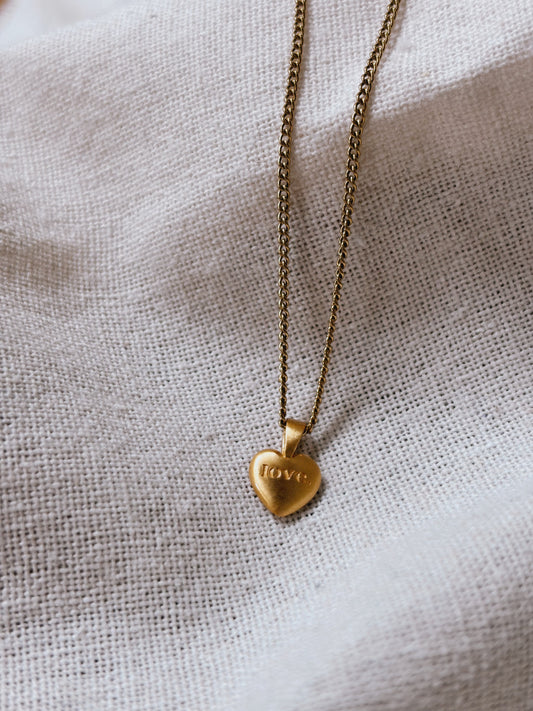LOVE. HEART Halskette | Necklace Gold