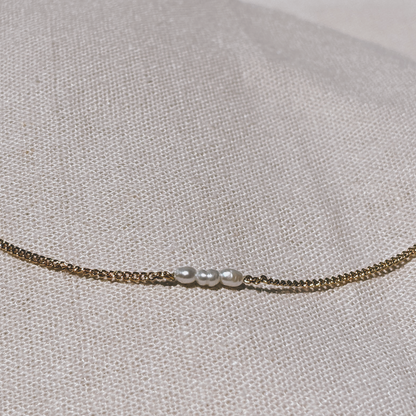 NALI ALINA PEARL Halskette | Necklace Gold