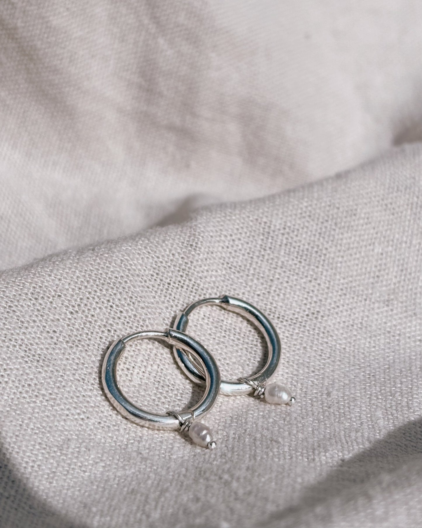 RINA (mit oder ohne Anhänger) 12mm Ohrring | Earring Silver