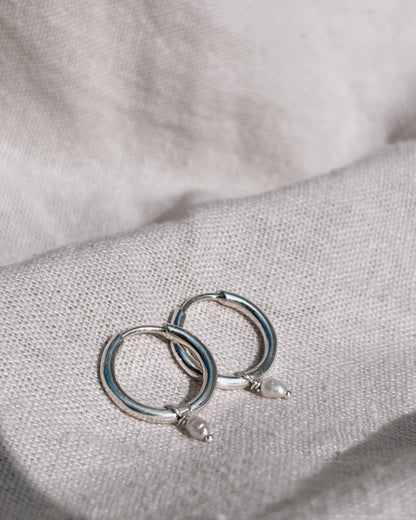 RINA (mit oder ohne Anhänger) 12mm Ohrring | Earring Silver