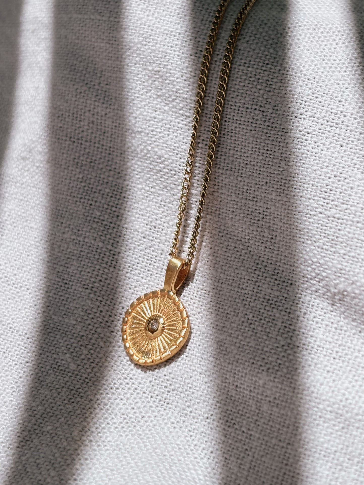 ADITA Zircon Halskette | Necklace Gold