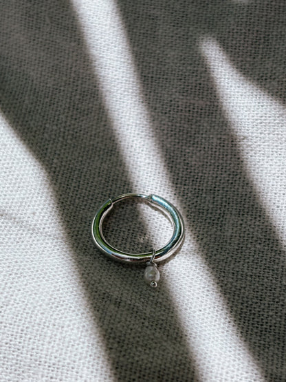 RINA (mit oder ohne Anhänger) 12mm Ohrring | Earring Silver
