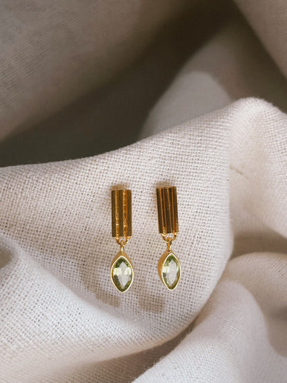 NALA Peridot Ohrring | Earring Gold