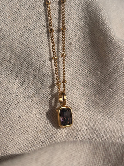 MOA Amethyst Halskette | Necklace Gold