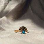 CLEO Turquoise Ring Gold