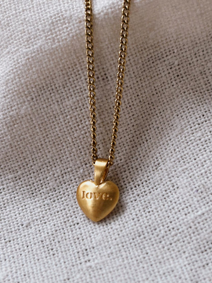LOVE. HEART Halskette | Necklace Gold