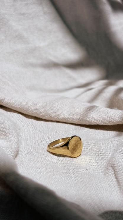 Persönliche Gravur | Engraving Ring Gold Oval