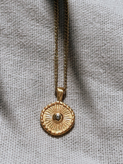 ADITA Zircon Halskette | Necklace Gold