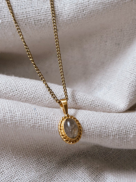 MILYA Labradorit Halskette | Necklace Gold