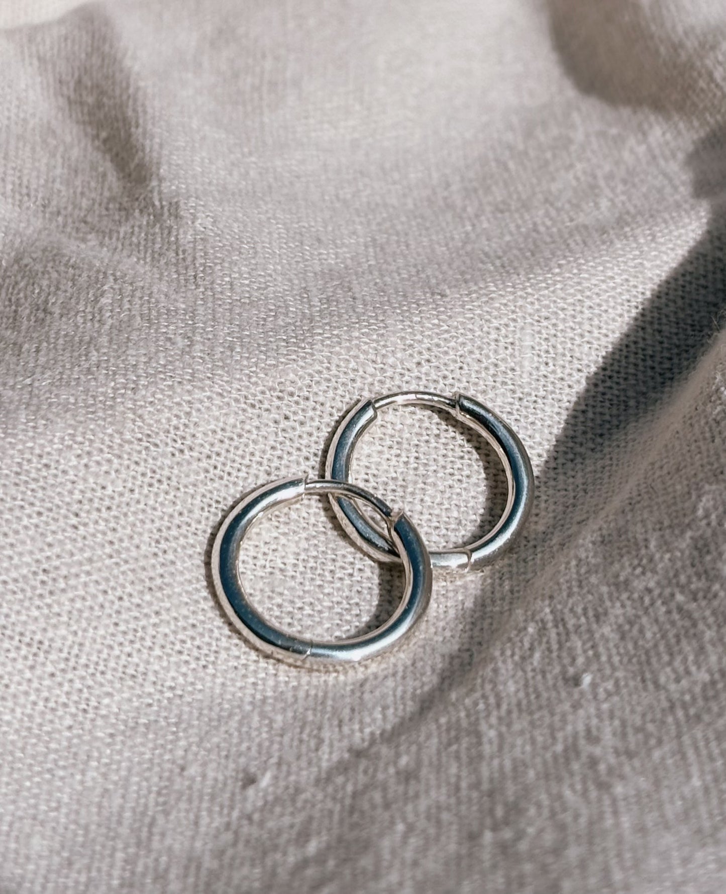 RINA (mit oder ohne Anhänger) 12mm Ohrring | Earring Silver