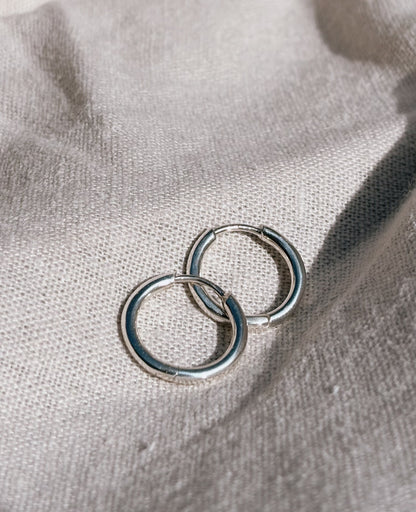 RINA (mit oder ohne Anhänger) 12mm Ohrring | Earring Silver