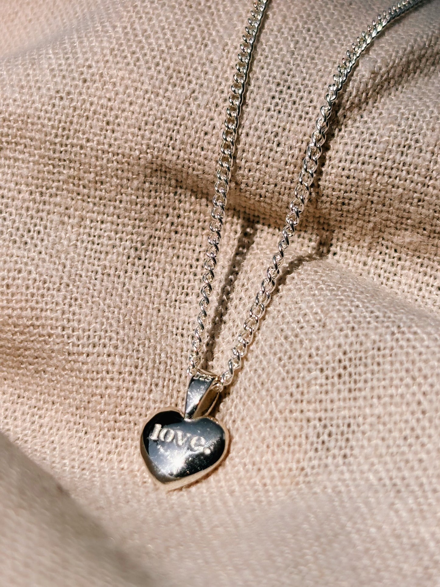 LOVE HEART Halskette | Necklace Silver