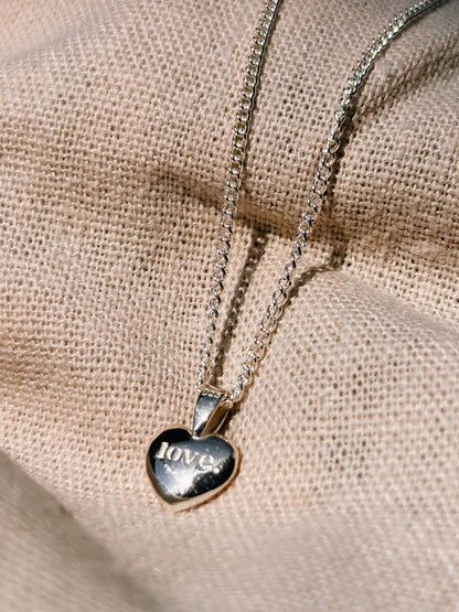 LOVE HEART Halskette | Necklace Silver