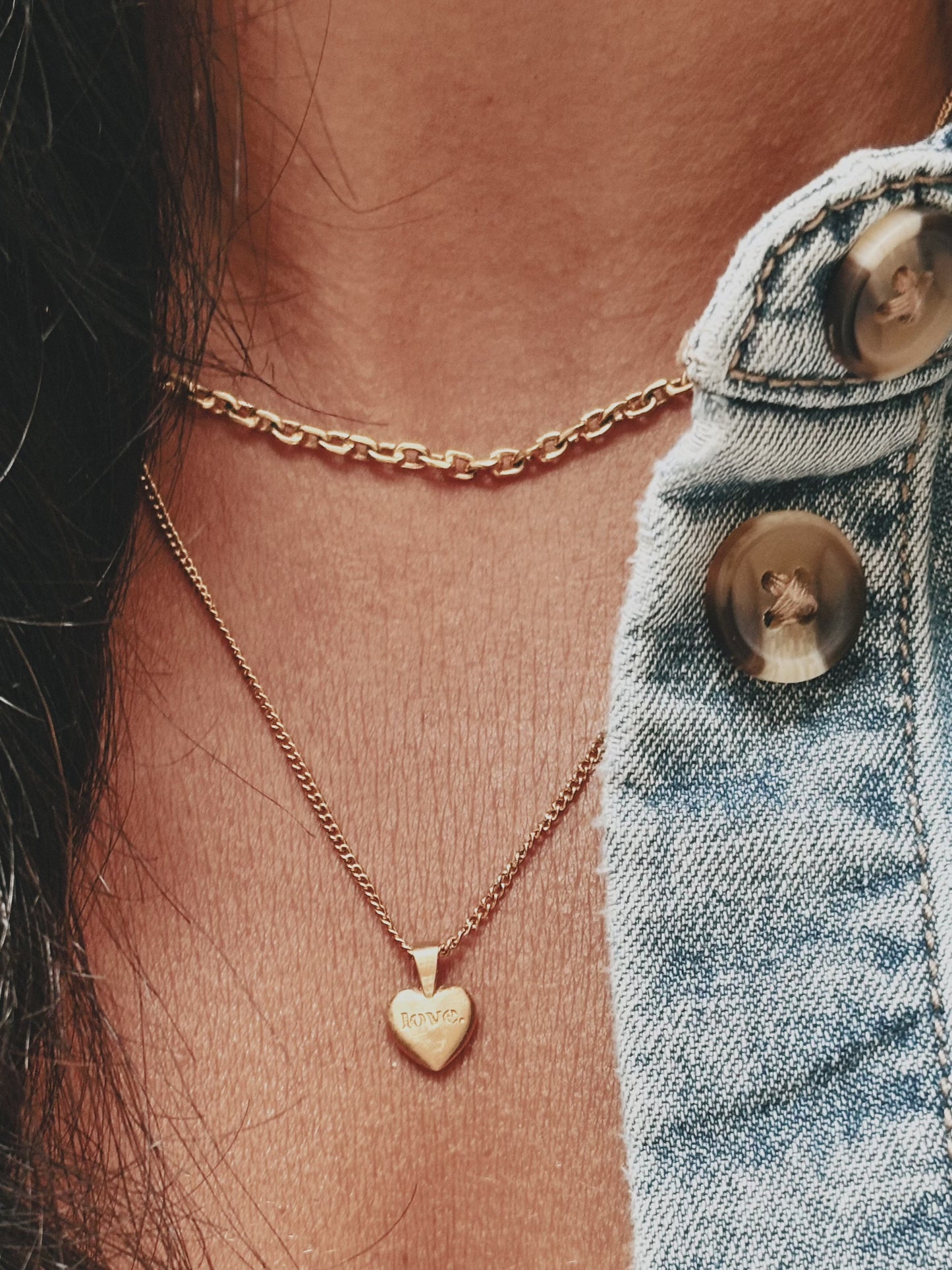 LOVE. HEART Halskette | Necklace Gold