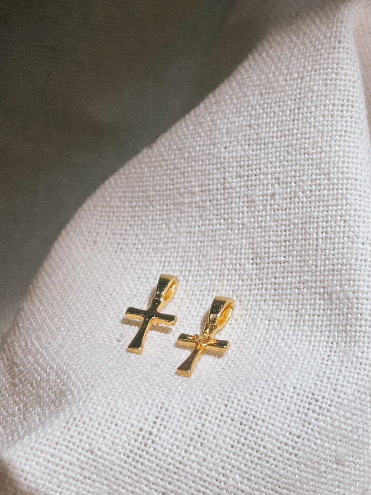KREUZ Zircon Halskette | Necklace Gold