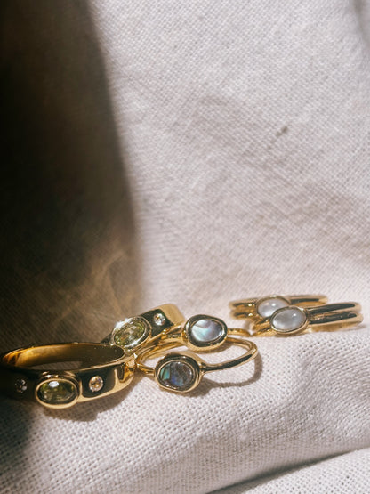 WATI Peridot Ring Gold