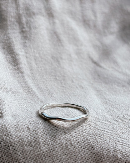 BENITA (Wave) Ring Silver dünn | thin