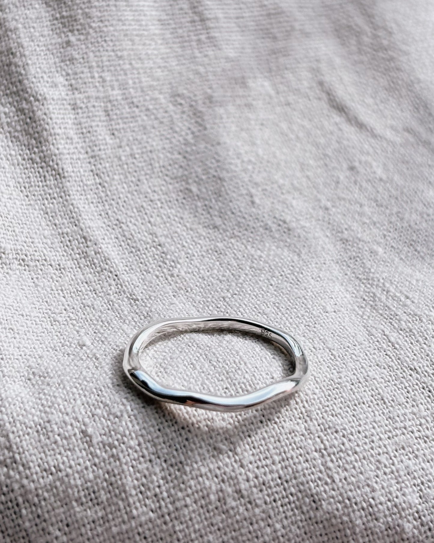 BENITA (Wave) Ring Silver dünn | thin