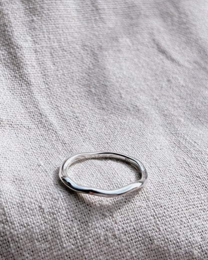 BENITA (Wave) Ring Silver dünn | thin