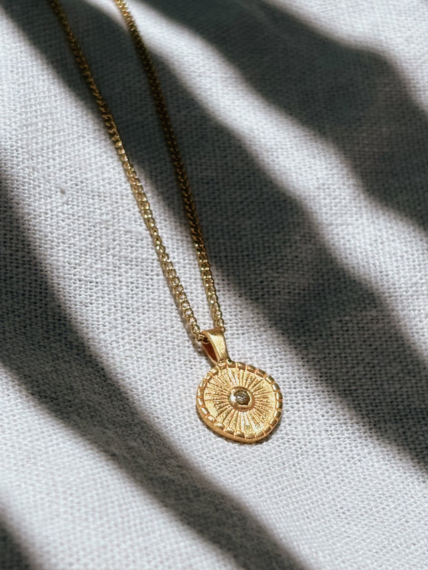 ADITA Zircon Halskette | Necklace Gold