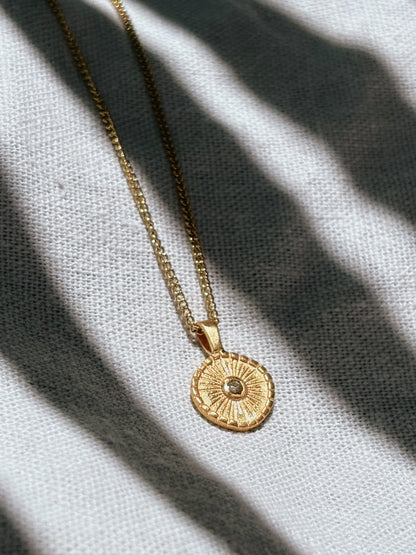 ADITA Zircon Halskette | Necklace Gold