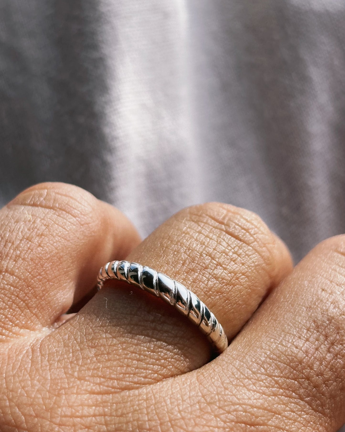 EMILY (twisted) Ring Silver