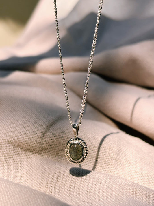 MILYA Labradorit Halskette | Necklace Silver