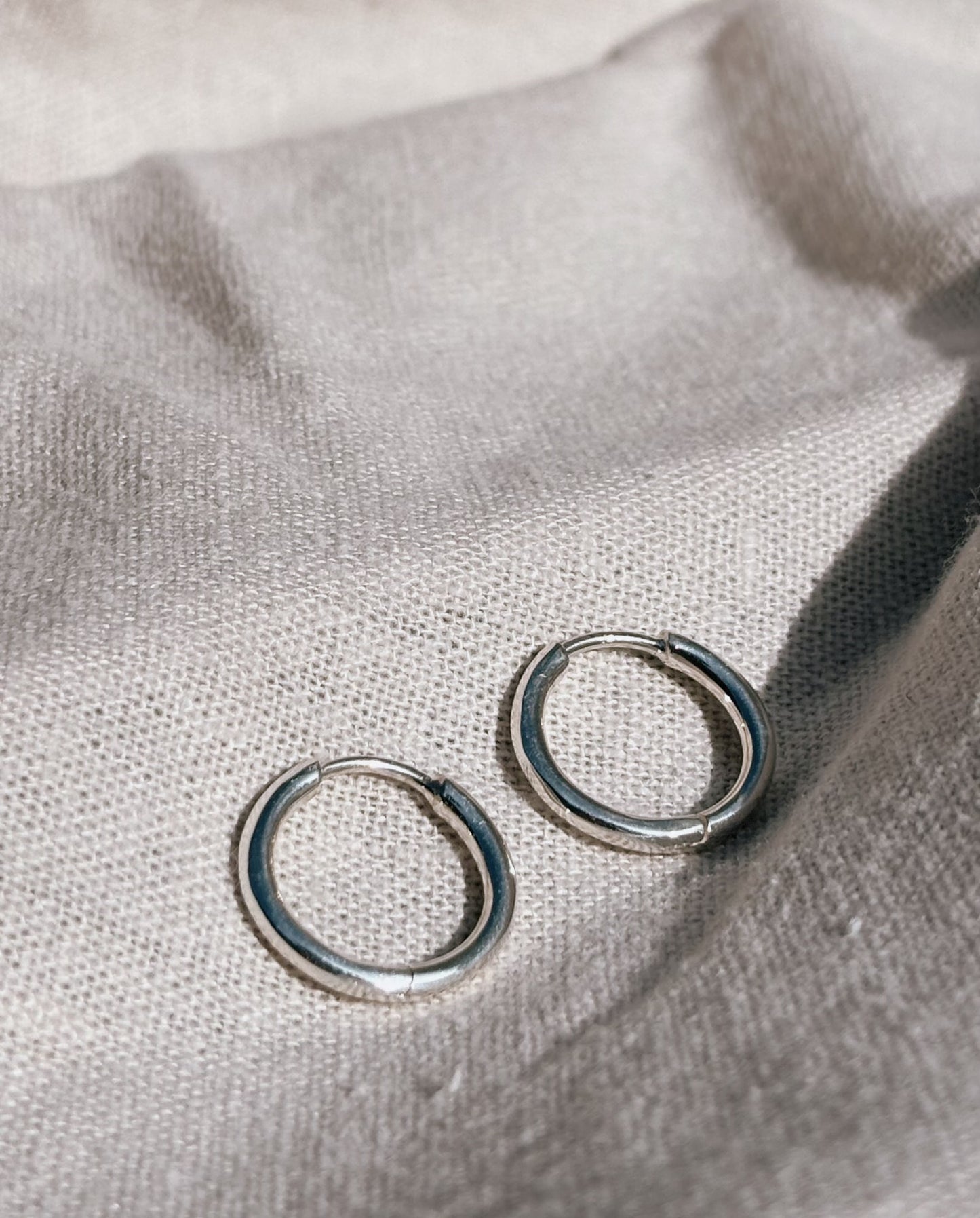 RINA (mit oder ohne Anhänger) 12mm Ohrring | Earring Silver