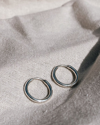 RINA (mit oder ohne Anhänger) 12mm Ohrring | Earring Silver