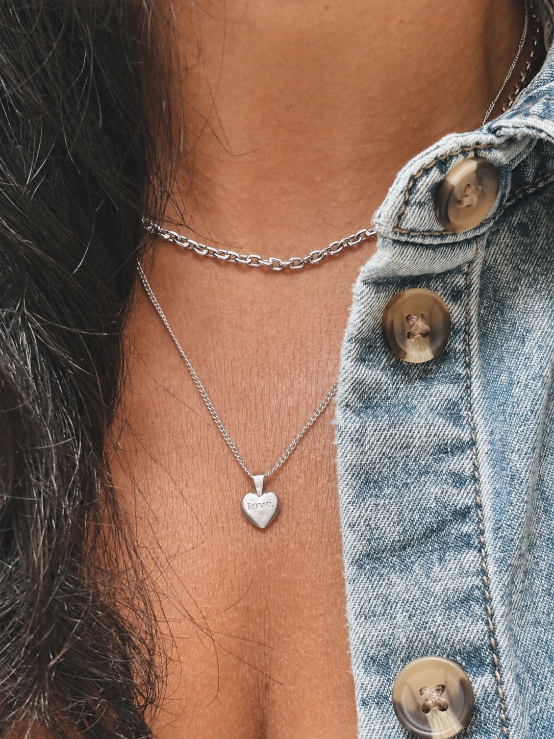 LOVE HEART Halskette | Necklace Silver