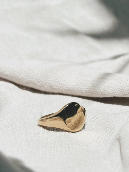 Persönliche Gravur | Engraving Ring Gold Oval