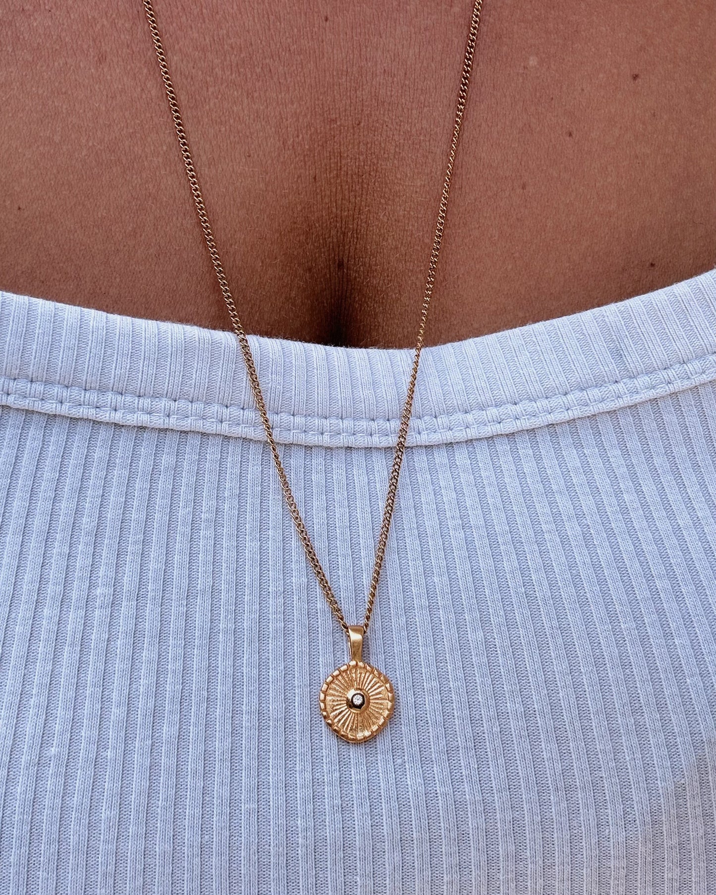 ADITA Zircon Halskette | Necklace Gold