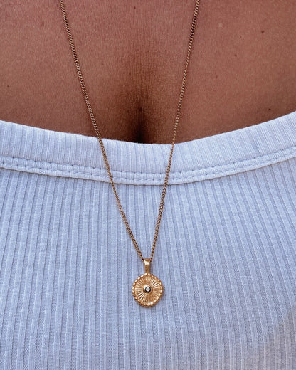 ADITA Zircon Halskette | Necklace Gold