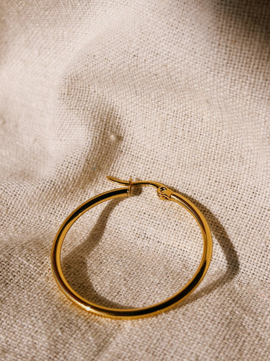 LUMA HOOP 25mm Ohrring | Earring Gold