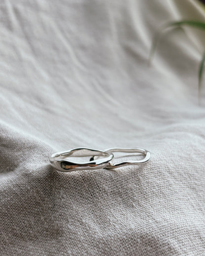 BENITA (Wave) Ring Silver breit | wide