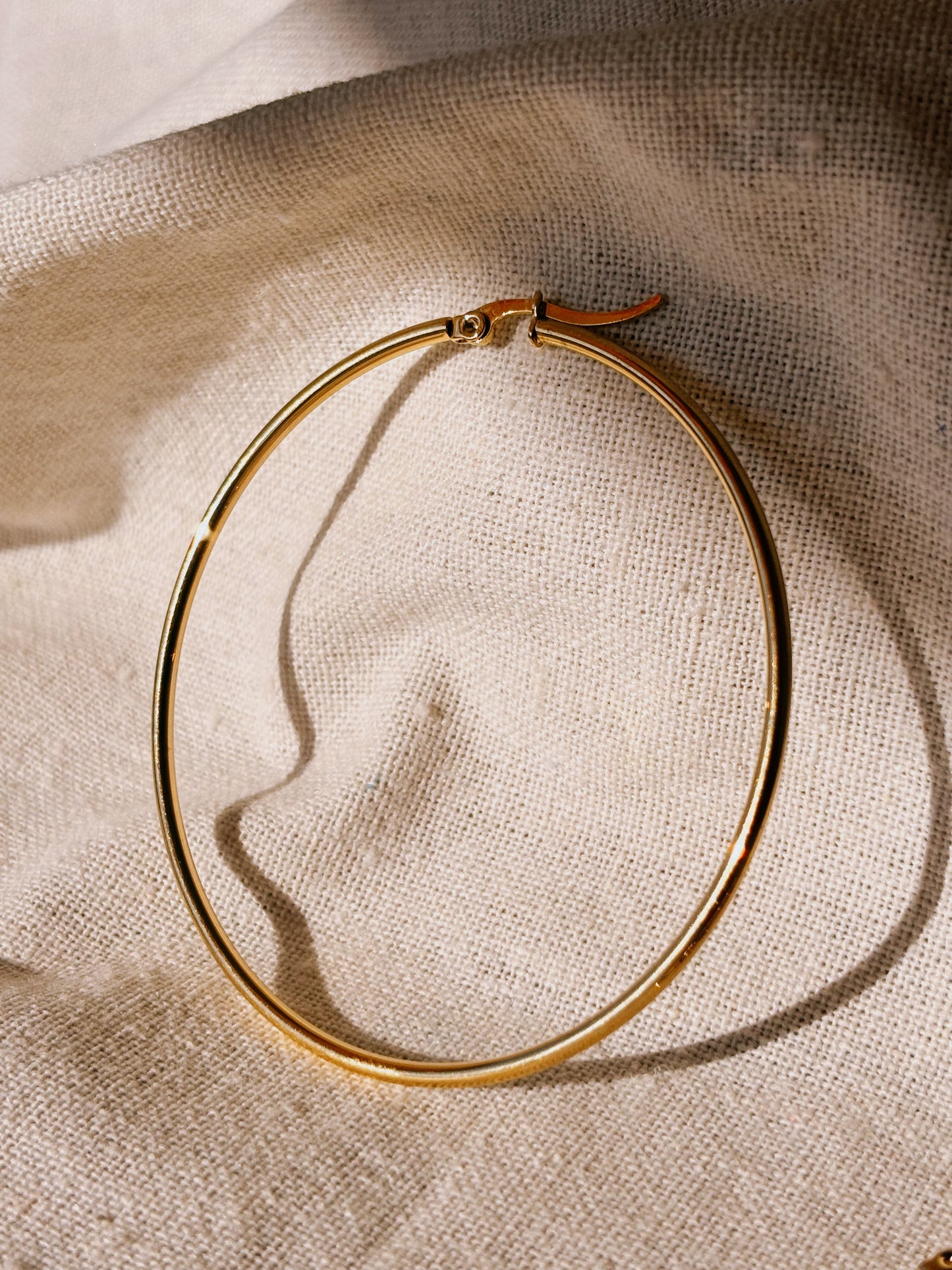 LUMA HOOP 55mm Ohrring | Earring Gold