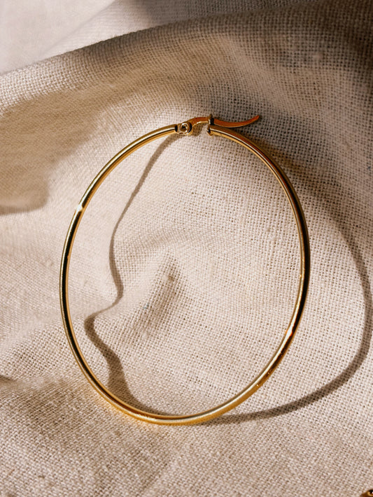 LUMA HOOP 55mm Ohrring | Earring Gold