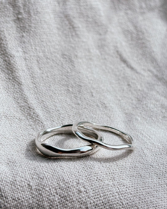BENITA (Wave) Ring Silver dünn | thin