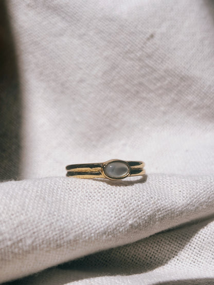 SUMI Perlmutt Ring Gold