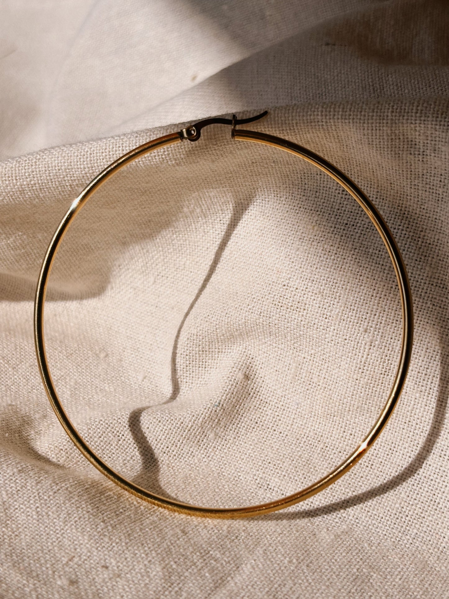 LUMA HOOP 65mm Ohrring | Earring Gold