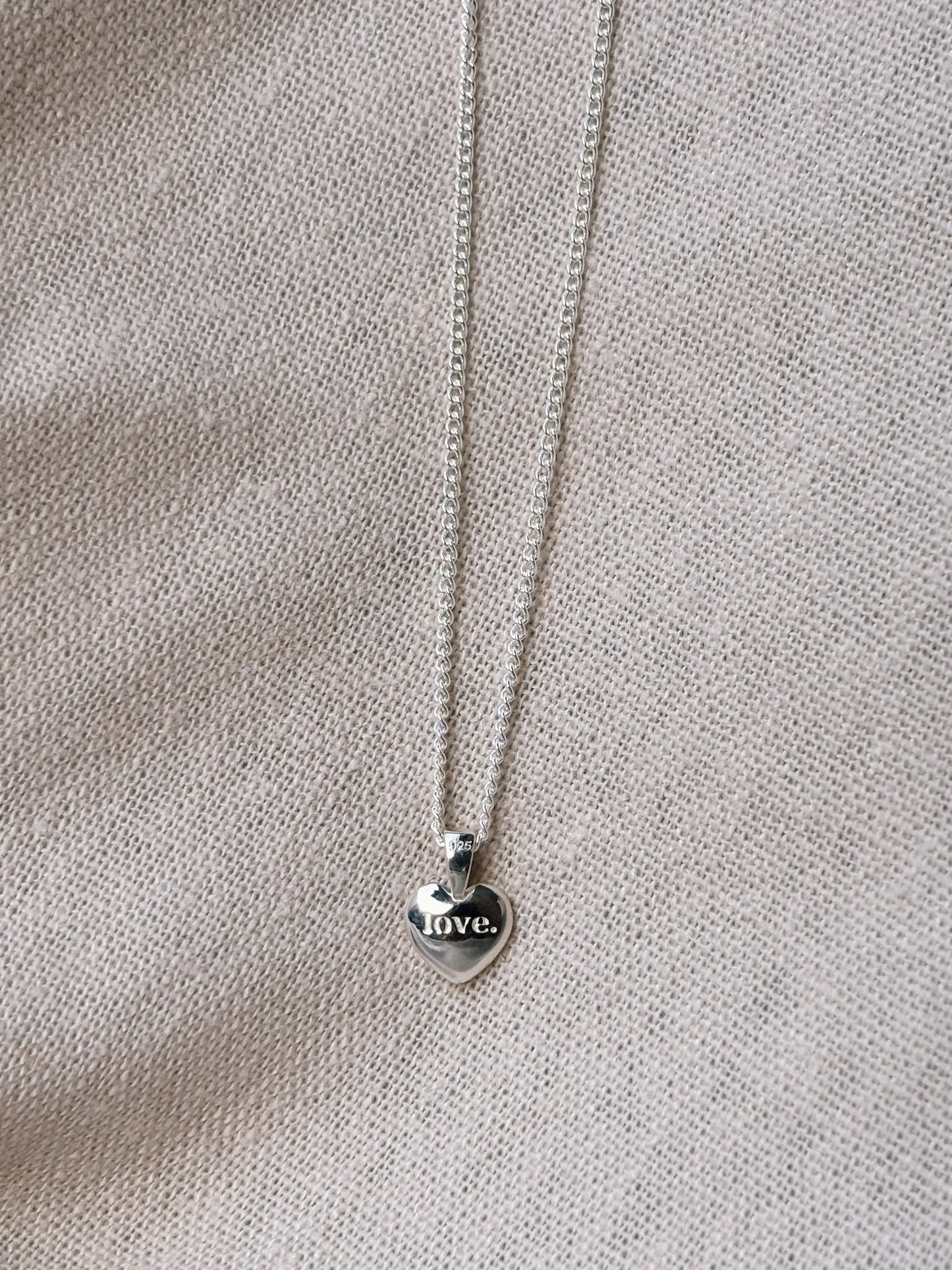 LOVE HEART Halskette | Necklace Silver