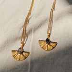 AURA big Halskette Moonstone | Necklace Gold