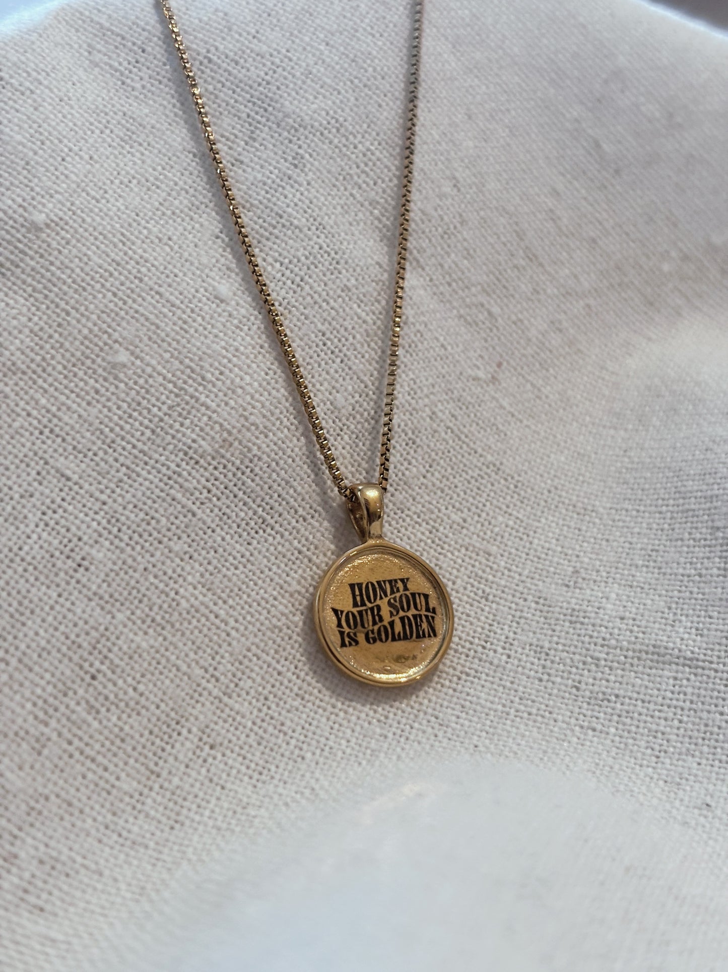 Persönliche Gravur | Engraving Kette Gold (Kette & Anhänger)