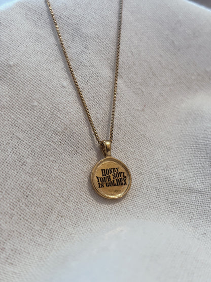 Persönliche Gravur | Engraving Kette Gold (Kette & Anhänger)