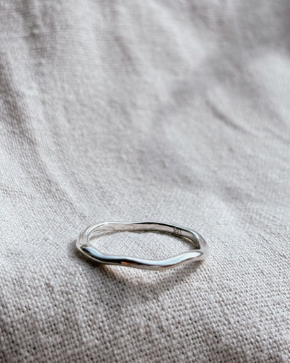 BENITA (Wave) Ring Silver dünn | thin