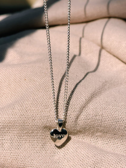 LOVE HEART Halskette | Necklace Silver