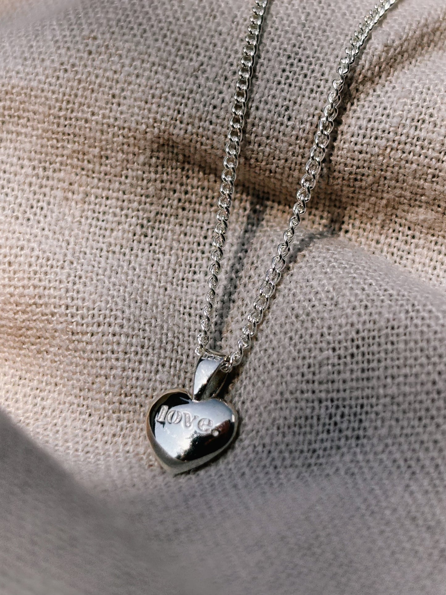 LOVE HEART Halskette | Necklace Silver